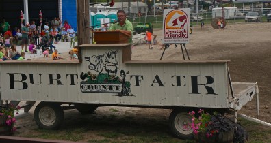 David Pearson of the Burt County Fair Board shared in the enthusiasm of Burt County joining other counties in Nebraska as Livestock Friendly. Photo Credit/Denise Gilliland, Editor and Chief, Kat Country Hub. 